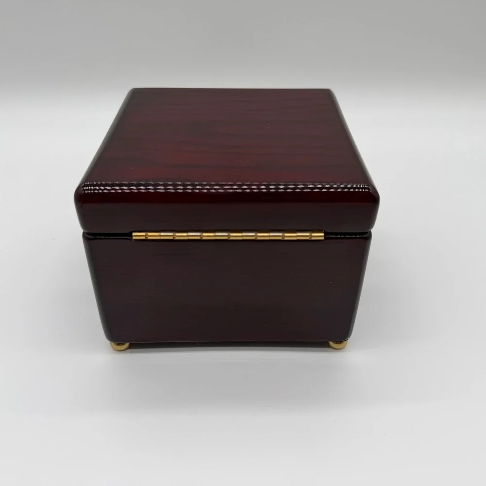 Howard Miller 645-443 Rosewood Gimbaled Desk Clock Morgan Stanley Brass Office